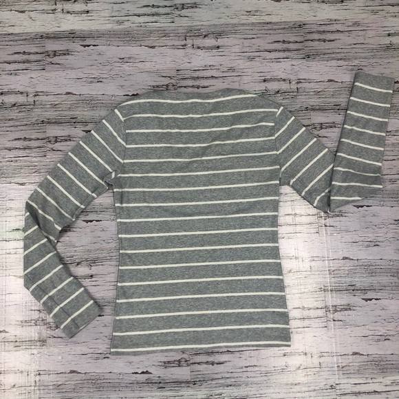 Tommy Hilfiger Sweater White / Gray Striped Size S - Picture 2 of 5
